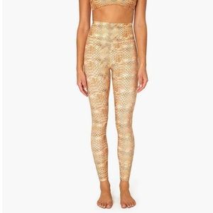 Weworewhat snakeskin python high waist leggings